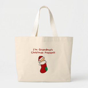 Grand Tote Bag Le cadeau de Noël de grand-mère