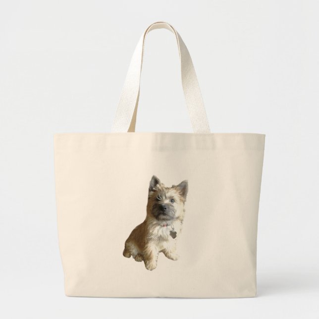 Grand Tote Bag Le cairn Terrier le plus mignon jamais !  Plus (Devant)