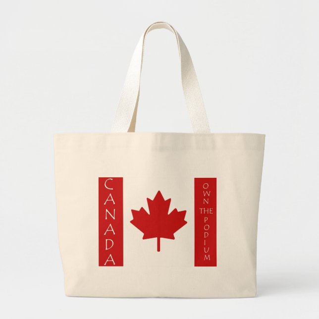 Grand Tote Bag Le Canada possèdent le podium (Devant)