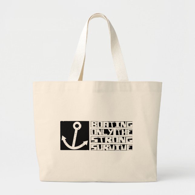 Grand Tote Bag Le canotage survivent (Devant)