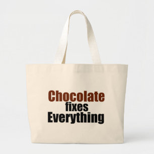 Grand Tote Bag Le chocolat répare tout