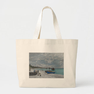 Grand Tote Bag Le ciel de Claude Monet opacifie l'océan de mer de