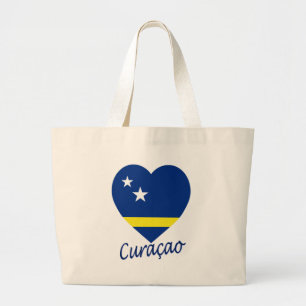 Grand Tote Bag Le Curaçao marquent le coeur