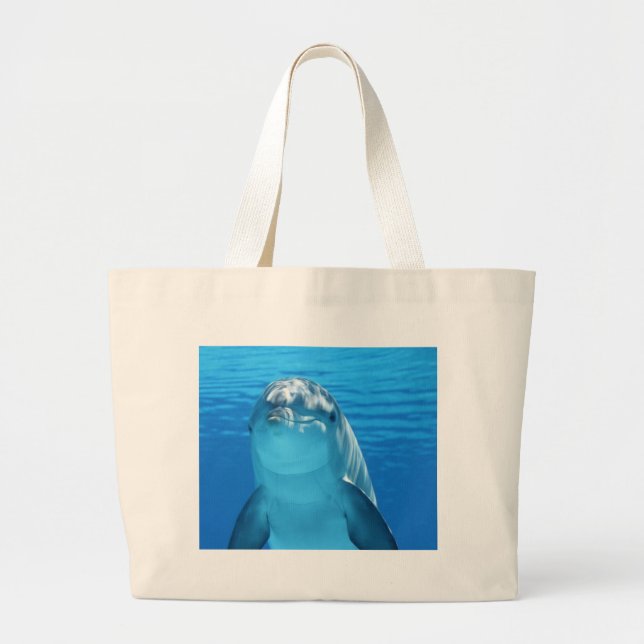 Grand Tote Bag Le dauphin qui s'élance de l'eau (Devant)