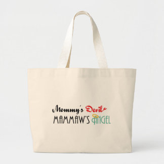 Grand Tote Bag Le diable de la maman, l'ange de Mammaw
