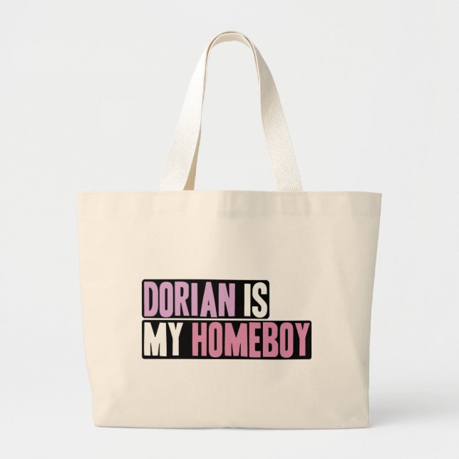 Grand Tote Bag Le Dorian est mon Homeboy (Devant)