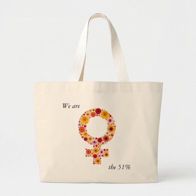 Grand Tote Bag Le féminisme (Devant)
