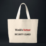 Grand Tote Bag Le garde de sécurité le plus chaud des mondes<br><div class="desc">Utilisez l'outil de recherche à mon magasin pour l'autre professionnel et les travaux vendent. Les produits les plus chauds de garde de sécurité des mondes disponibles sur des T-shirts, des sweatshirts, des chemises d'enfants, des onsies infantiles, des autocollants, le magnet, et beaucoup plus d'habillement de garde de sécurité entièrement personnalisable...</div>