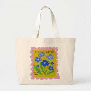 Grand Tote Bag Le geste de la fleur à 12 cents