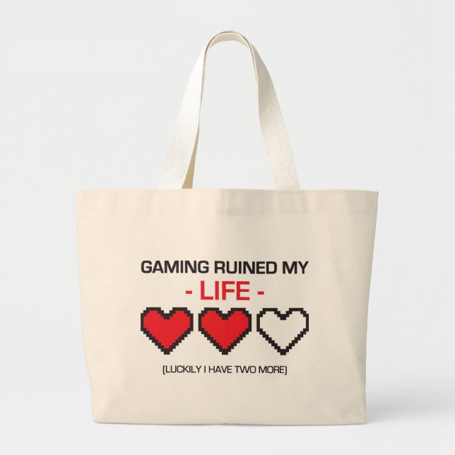 GRAND TOTE BAG LE JEU A RUINÉ MA VIE ! (Devant)