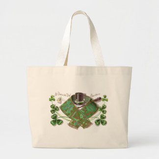 Grand Tote Bag Le jour vintage de St Patrick de Shillelagh, de