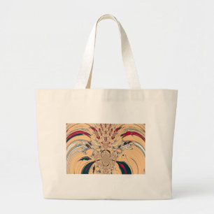 Grand Tote Bag Le Kaleidoscope Africain Vibrant : Un Plaisir Pais
