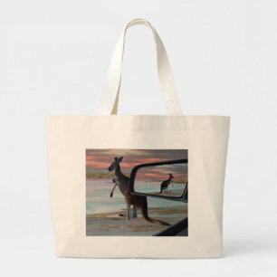 Grand Tote Bag Le Kangaroo Seaside Retrouve Illusion Art.