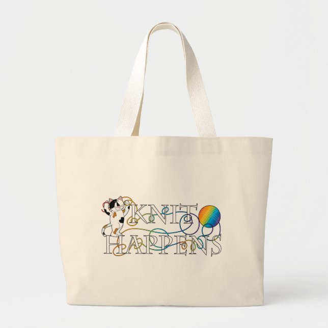 Grand Tote Bag Le Knit se produit (Devant)