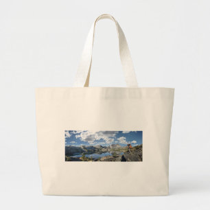 Grand Tote Bag Le lac Garnet et le pic Banner - sentier John Muir