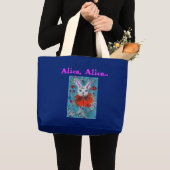 Grand Tote Bag Le lapin d'Alice aux pays des merveilles (Devant (produit))