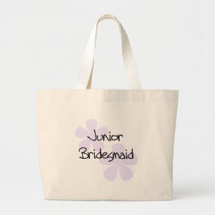Grand Tote Bag Le lilas fleurit la demoiselle d'honneur de Jr.