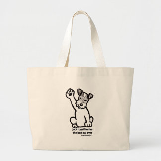 Grand Tote Bag Le meilleur copain de Jack Russell