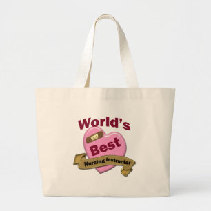 Grand Tote Bag Le meilleur instructeur des soins du monde