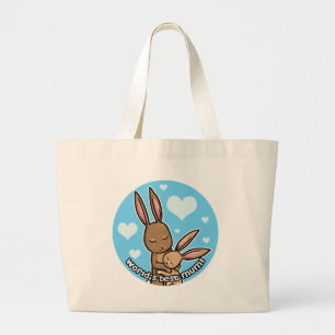 Grand Tote Bag Le meilleur lapin de Moum des mondes