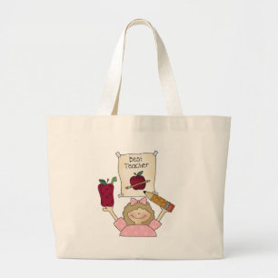 Grand Tote Bag Le meilleur professeur de fille