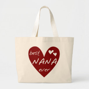 Grand Tote Bag Le meilleurs T-shirts et cadeaux de Nana de coeur 