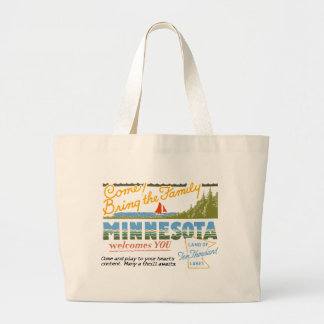 Grand Tote Bag Le Minnesota - terre des lacs ten Thousand