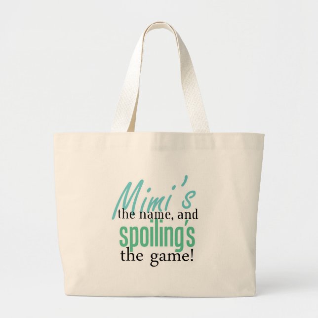 Grand Tote Bag Le nom de Mimi, et détérioration du jeu (Devant)