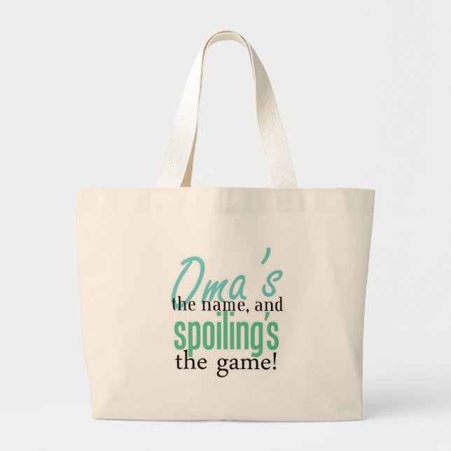 Grand Tote Bag Le nom d'Oma, et détérioration du jeu ! (Devant)