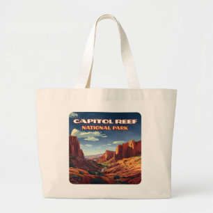 Grand Tote Bag Le Parc National du Capitol Reef Utah Désert Vinta