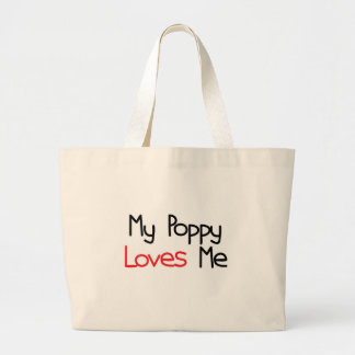 Grand Tote Bag Le pavot m'aime