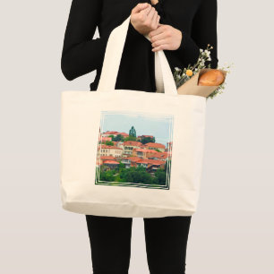 Grand Tote Bag Le paysage de Géorgie