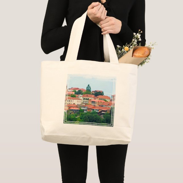 Grand Tote Bag Le paysage de Géorgie (Devant (produit))