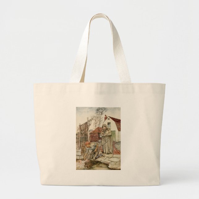Grand Tote Bag Le pêcheur et son épouse (Devant)