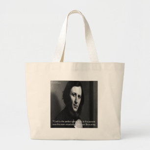 Grand Tote Bag Le poète parfait de Robert Browning Dieu