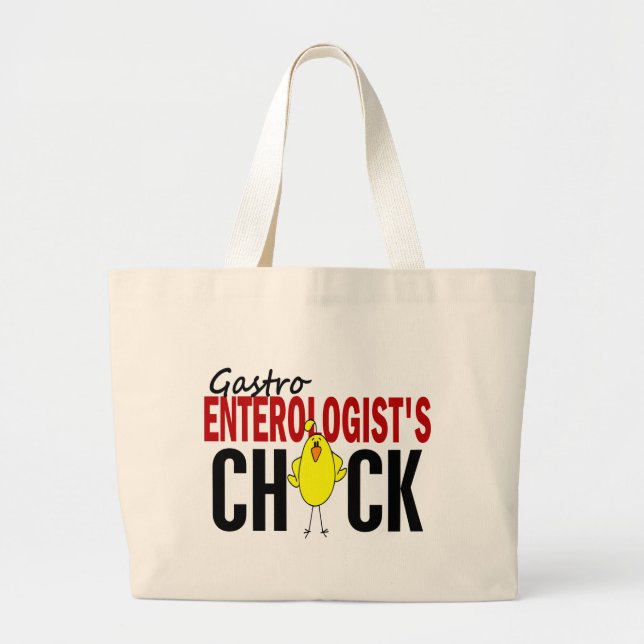 Grand Tote Bag Le poussin 1 du gastroentérologue (Devant)
