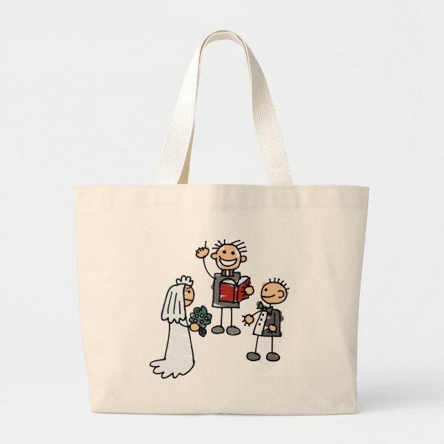Grand Tote Bag Le Premier Ministre Révérend Cérémonie Mariage (Devant)