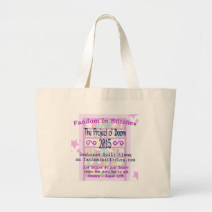 Grand Tote Bag Le projet de l'édredon de bibliothèque de sort