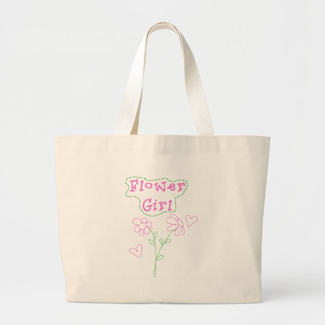 Grand Tote Bag Le rose fleurit la demoiselle de honneur (Devant)