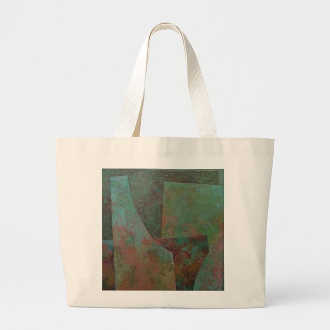 Grand Tote Bag Le rouge et le vert (Devant)