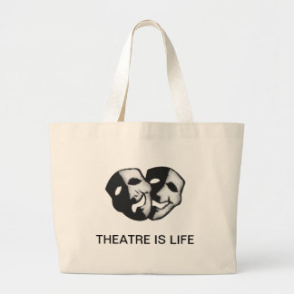 Grand Tote Bag Le théâtre est la vie