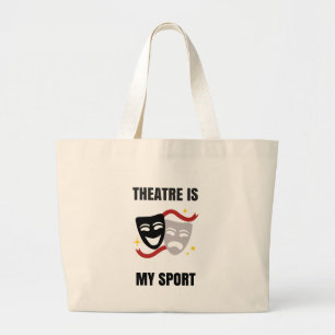 Grand Tote Bag Le théâtre est mon sport Fourre-tout