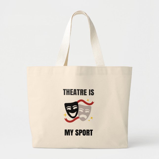 Grand Tote Bag Le théâtre est mon sport Fourre-tout (Devant)