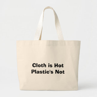 Grand Tote Bag Le tissu est le plastique chaud pas