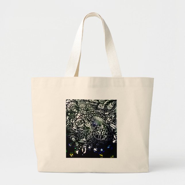 Grand Tote Bag Le ver A2 d'enroulement (Devant)