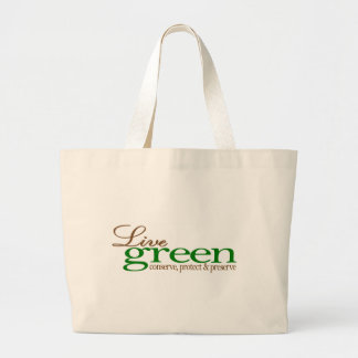 Grand Tote Bag Le vert vivant conservent