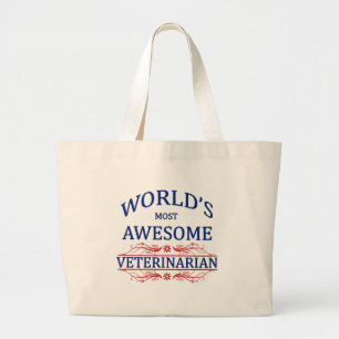 Grand Tote Bag Le vétérinaire le plus impressionnant du monde