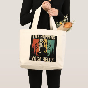 Grand Tote Bag Le Yoga Aide à Vivre
