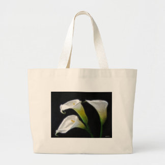 Grand Tote Bag Le zantedeschia élégant fleurit 7 Painterly