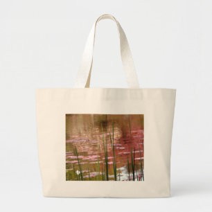 Grand Tote Bag L'eau à travers les roseaux
